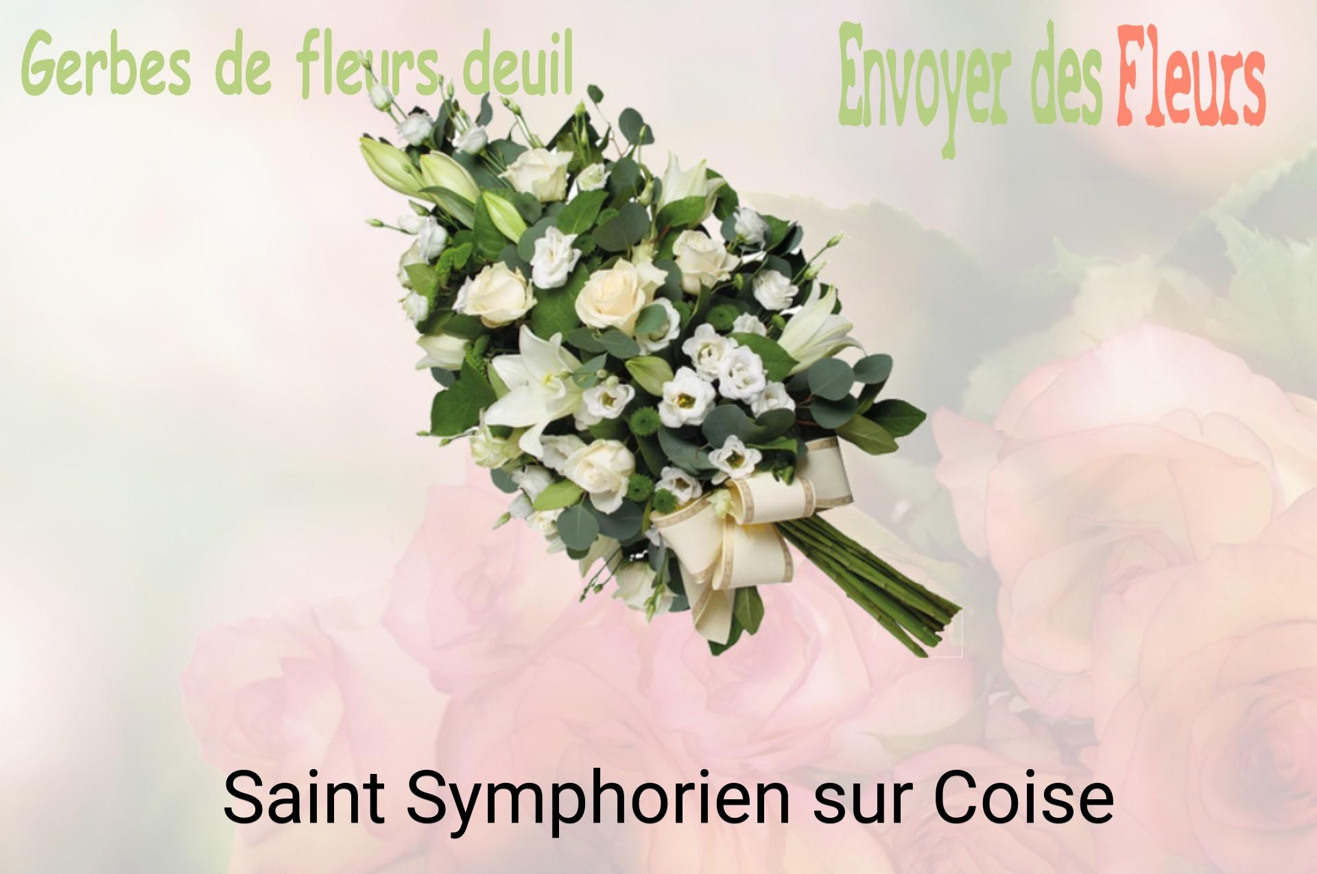 Gerbe de fleurs de deuil livrée à Saint-Symphorien-sur-Coise